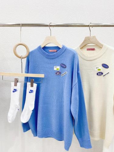 春款贴标款毛衣手感舒服图片