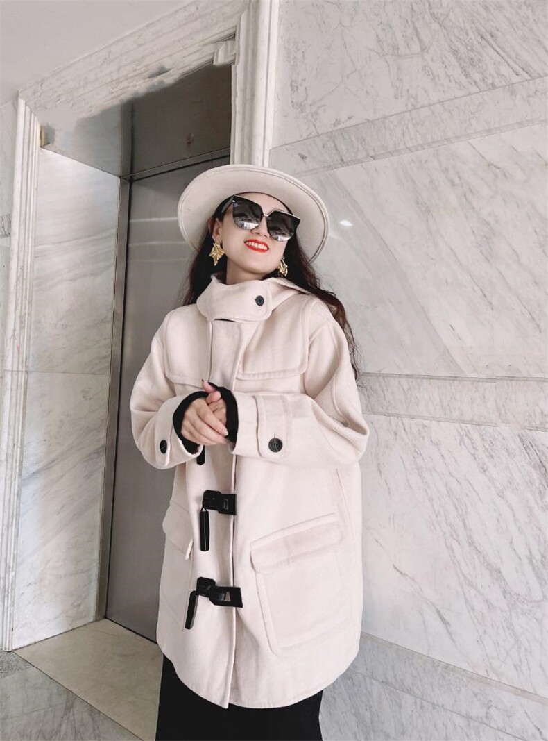 现货《双面羊绒》穿上上双面呢大衣。身体就如同呼吸般的自由。，其它，蓝衣可