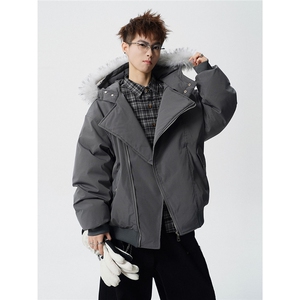 有90绒报告 可拆卸毛领羽绒服派克服标90绒78197P268控428图片