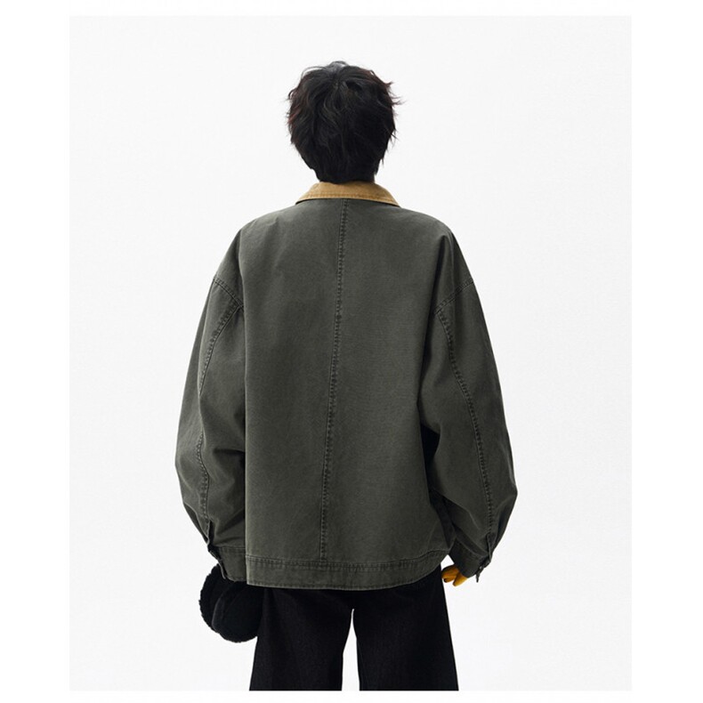 翻领卡哈特重磅简约经典高级休闲百搭潮夹克外套男2025JK1365-P95,男装夹克,星座1103-3