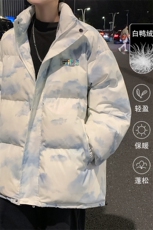 迷彩扎染贴标新标白鸭绒羽绒服A247-YR106特批P195控298，男装羽绒服，电商A247