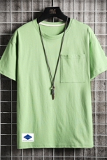 DX24061-P25大口袋百搭短袖t恤男大码半袖体恤上衣服，男装T恤，电商A040A