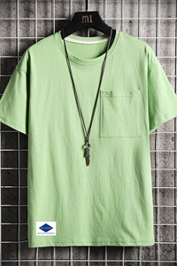 DX24061-P25大口袋百搭短袖t恤男大码半袖体恤上衣服图片