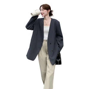 轻熟优雅风V领系带收腰短外套女2025春秋新款高级感显瘦气质上衣图片