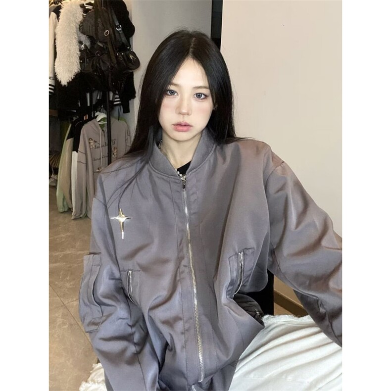 新款防水牛津夹克时尚气质简约慵懒文艺流行潮流ins日系原宿百搭,男装夹克,星座506A