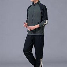 春秋季夹克外套男装潮流休闲时尚男士衣服两件套立领百搭夹克套装，男装休闲套装，电商B212（原钱塘6029）