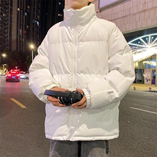 港风冬季新款立领棉服中性情侣风潮牌百搭棉衣外套111-P75，男装棉衣，星座717