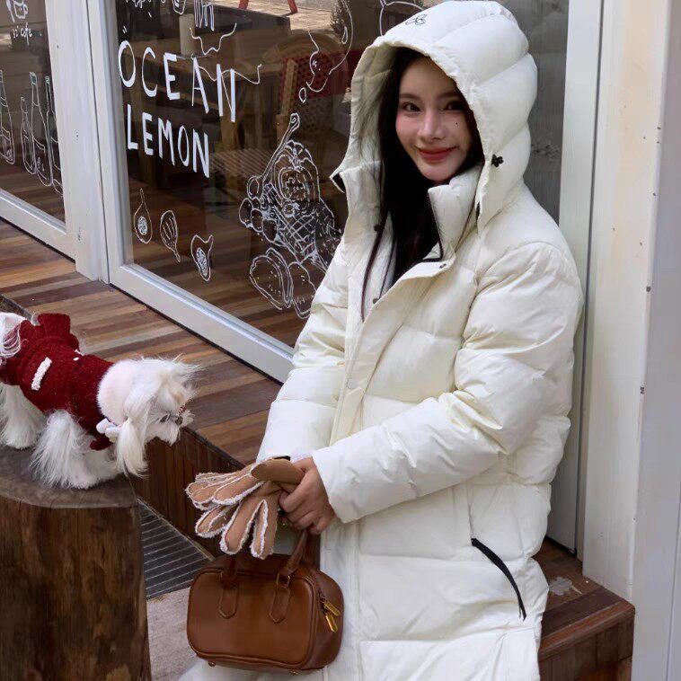 长款羽绒服男女同款冬季过膝高品质洋气保暖外套，女装棉衣/棉服，牛米欧羽绒服工厂店