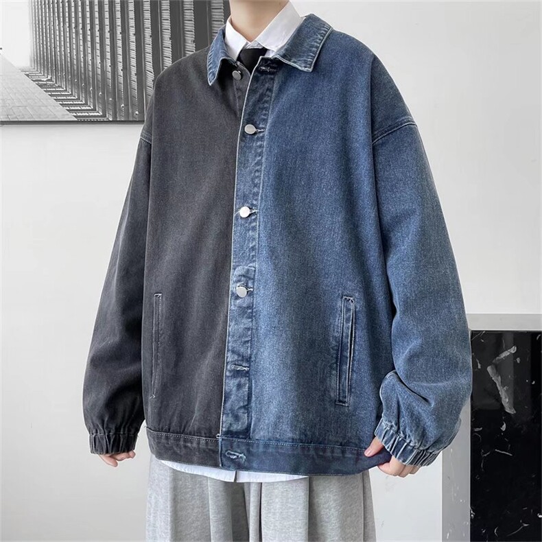 潮流夹克潮男春季牛仔夹克JW329P55图片