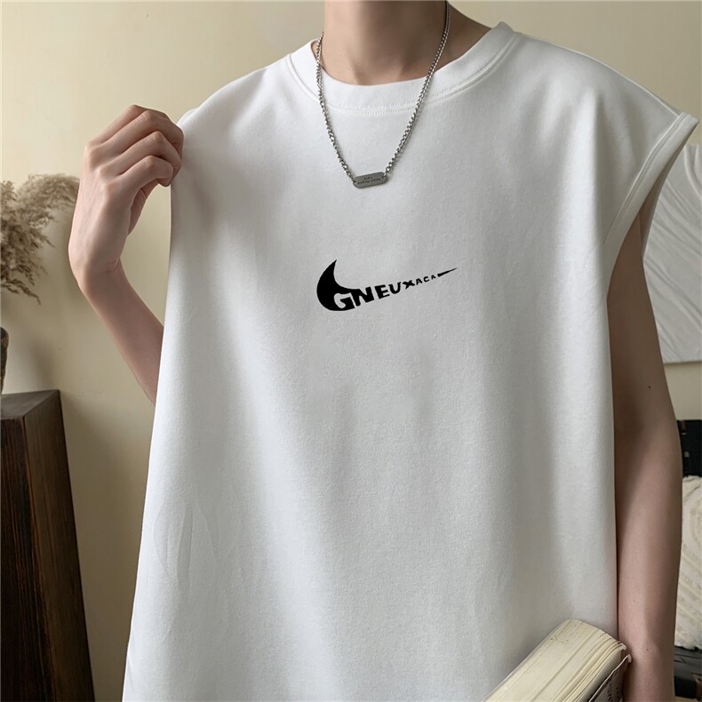 2025新款重磅高品质纯棉无袖坎肩背心nike小勾印花BX6170-特P18,男装背心/马甲,星座508（原C305）