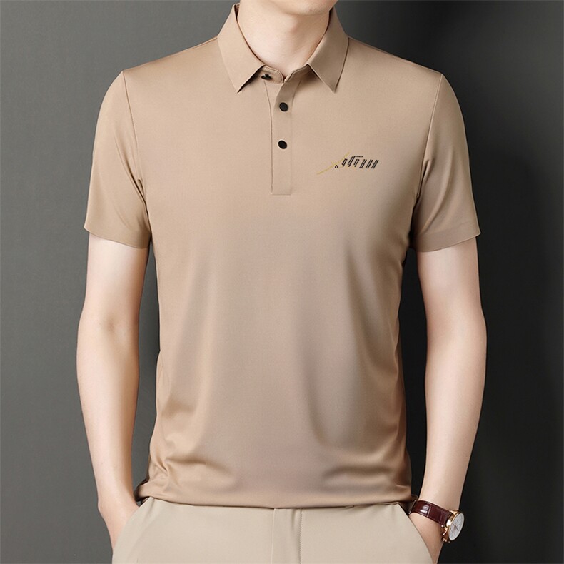 2023夏装新款休闲大码短袖T恤爸爸款半袖POLO衫男打底PL9609-P45,男装Polo衫,星座1402-2