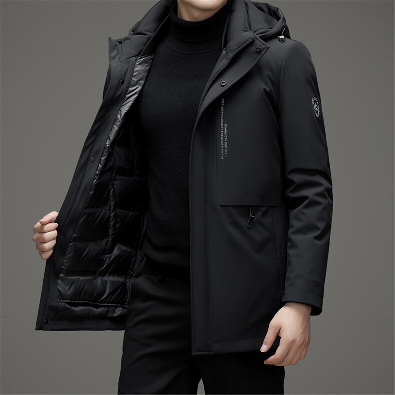 V3130钱塘2020-3新款商务休闲冬季厚款中年男士85鹅绒羽绒服P283,男装羽绒服,钱塘207-3