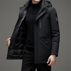V3130钱塘2020-3新款商务休闲冬季厚款中年男士85鹅绒羽绒服P283，男装羽绒服，钱塘207-3