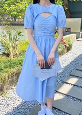 现货新款两件套连衣裙，女装连衣裙，MI MI(1F)