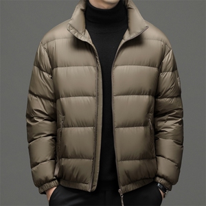QDA2048钱塘2020-2中年男士冬季厚款简约立领新款百搭羽绒服P180图片