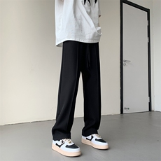 夏季薄款垂感顺滑面料宽松西裤纯色休闲裤XZ211-1-K2317-P50，男装休闲裤，星座211-1