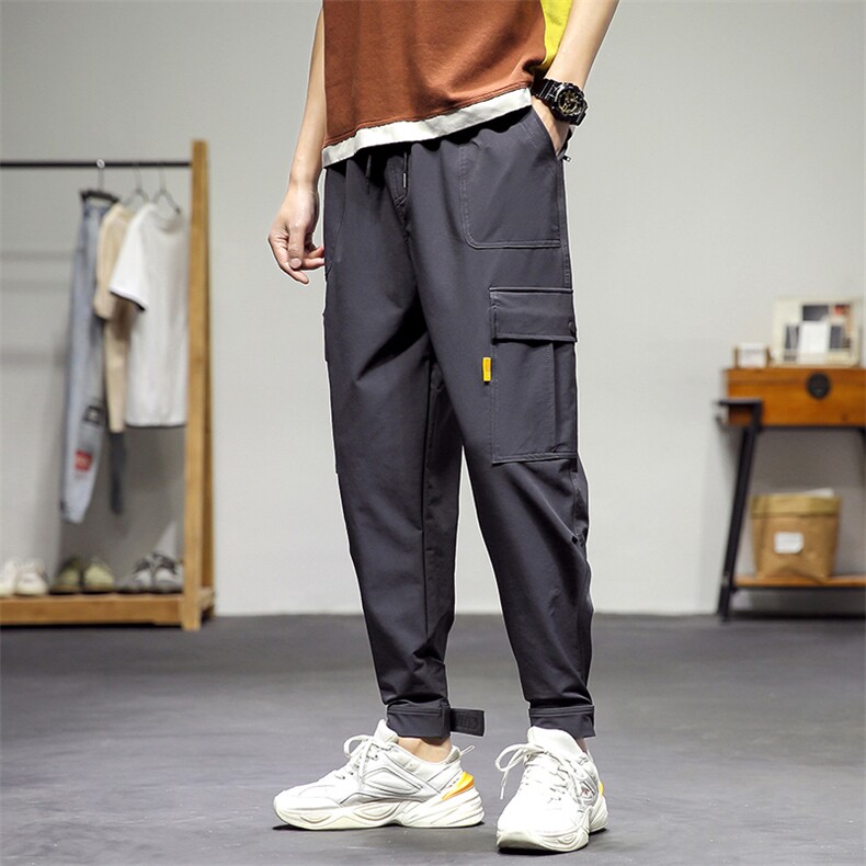 复古景大码宽松休闲裤长裤多口袋工装裤A014-K01-P50特价,男装工装外套,电商A014