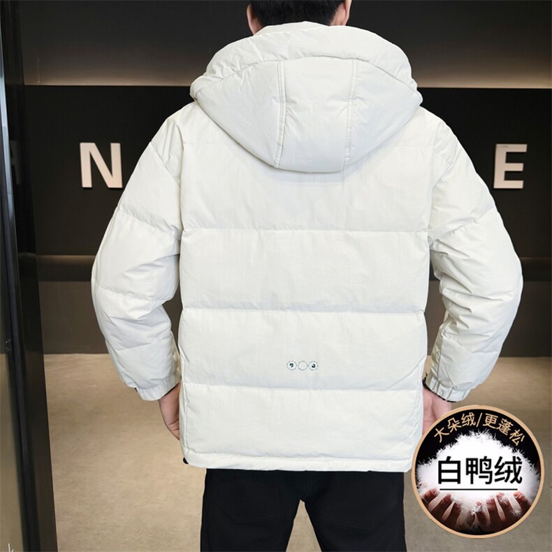 M858-P175标50%白鸭绒2025冬季连帽羽绒服时尚潮流休闲加厚,男装羽绒服,星座507A（原星座306B-2）
