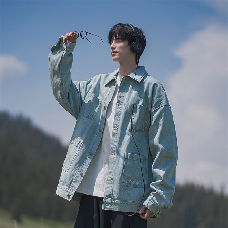 B225-W8576-P86-X108-口袋牛仔衣-棉75.8%粘纤14.9%聚醋纤维9.3%,男装工装外套,电商B225