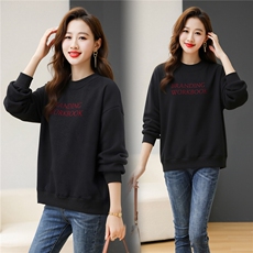 卫衣女春秋圆领套头，女装卫衣/绒衫，芙芮