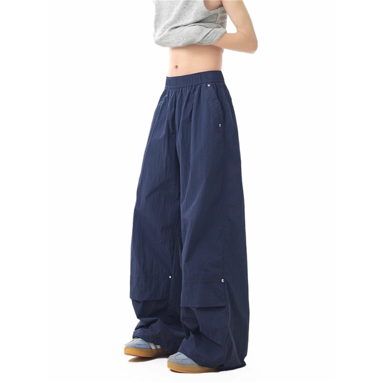 男女款潮牌休闲设计感铆钉美式复古西装直筒阔腿裤KA631-P42，男装西服套装，星座208-5