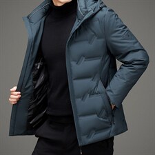 BAMJ-6091钱塘2020-2冬季厚款中年男士商务休闲简约羽绒服P205，男装羽绒服，钱塘207-2