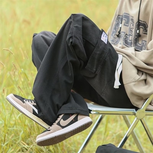 牛仔裤男秋季潮大码休闲裤子高街N401P43图片
