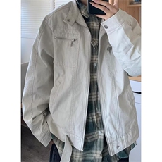 美式百搭潮牌外套男秋冬款复古立领工装哈灵顿夹克JK103，男装夹克，星座1116A（原606A-3）