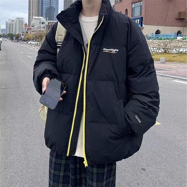 百搭简约风连帽棉服外套冬季新款ins学院风保暖面包服JKR3001,男装棉衣,星座516A