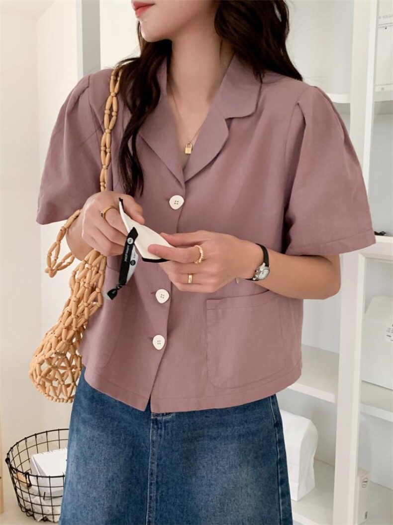 【现货】韩系泡泡袖小衫，其它，DAP