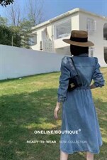 【现货】夏季牛仔连衣裙，女装连衣裙，衣邸