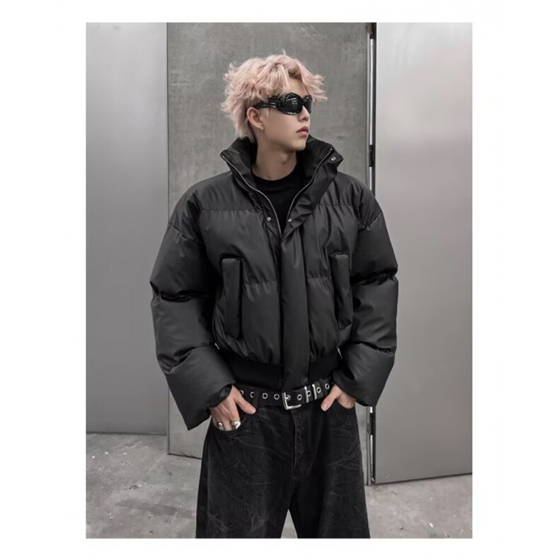 【有货】D8145-P88冬装重磅简约短款棉服外套男女加厚保暖皮棉衣,男装棉衣,星座603-2