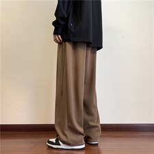 腰围包边秋季新款宽松直筒运动休闲卫裤大码A017K601P55，男装休闲裤，电商A017