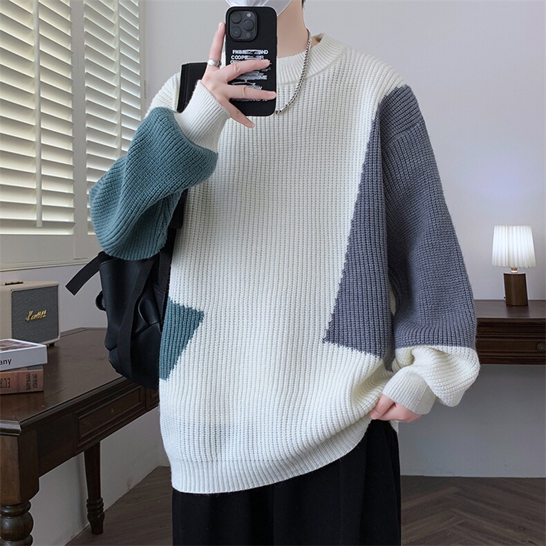 【新品】2025秋冬男士时尚休闲百搭针织毛衣潮流-M5100-P45,男装针织衫/毛衣,星座1105-1