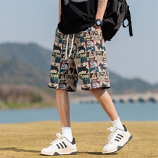 K205-P32控49新款现货夏季提花男士休闲短裤，男装牛仔裤，星座209-1