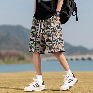 K205-P32 控49 新款现货夏季提花男士休闲短裤图片