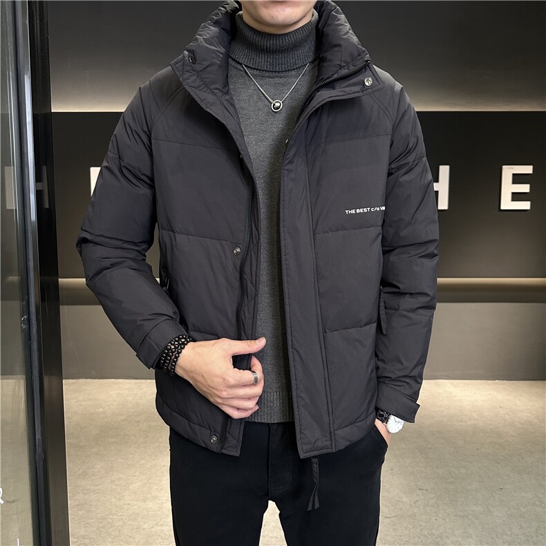 冬季新标白鸭绒简约百搭防寒加厚羽绒服外套上衣男YR101P165图片
