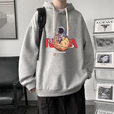 纯棉连帽卫衣男大码运动帽衫宽松薄WY2287-P35，男装卫衣，电商A040