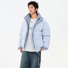 冬季新品得物美式潮流高品质格子加绒加厚棉衣外套棉服MY5566-P88，男装棉衣，星座610B-1
