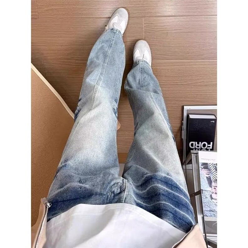 现货足高街美式复古水洗牛仔裤4139/P45,男装牛仔裤,星座205-3