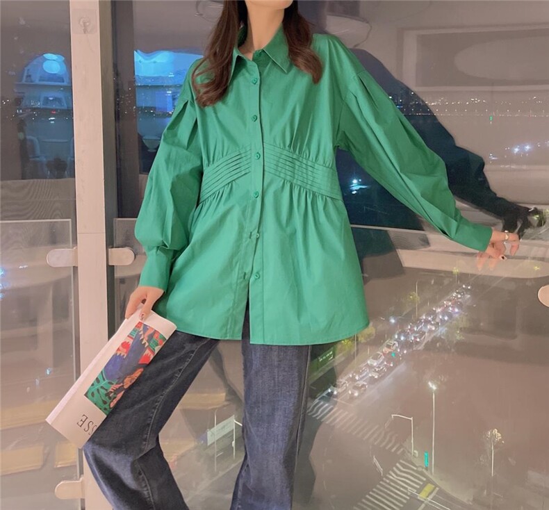 2022春款面部衬衫，女装衬衫，慕姿杨