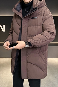 主推数据款羽绒服男 中长中长款连帽外套白鸭绒 B317/9933/P265图片