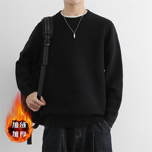 加绒保暖针织衫圆领保暖加厚内搭抗起球毛衣舒适打底衫JR2426P85图片