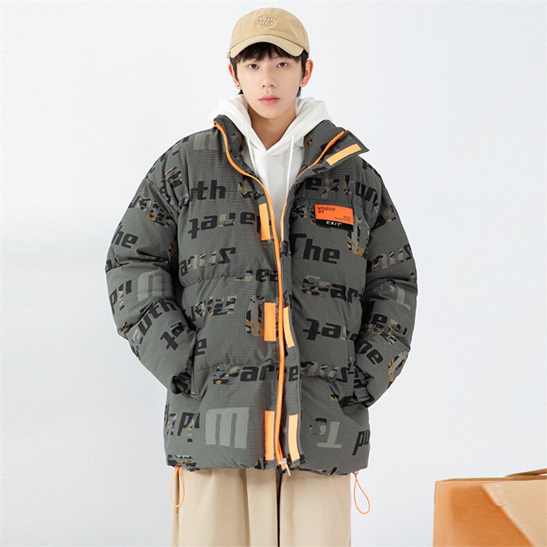 日系白墙 2024冬新款 立领面包服 棉衣外套男 MY003-P135控150图片