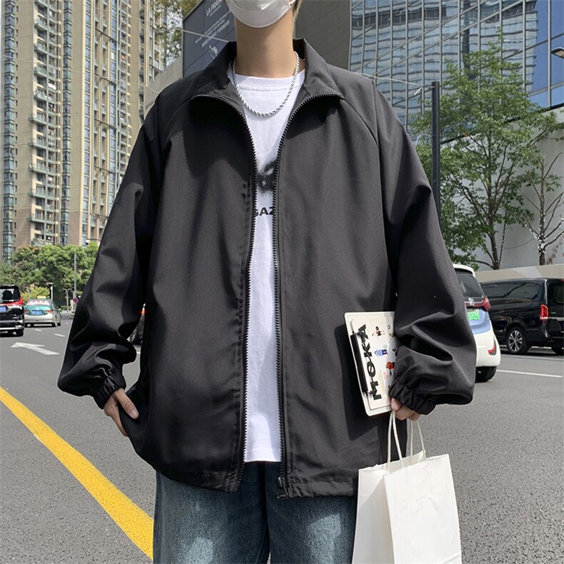 2023春季新大码宽松纯色男款潮流boy夹克J6200-P40，男装夹克，星座1115-1