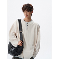 现货新款T26001-P38特控78大码中性撞色长袖卫衣T恤，男装T恤，电商D232