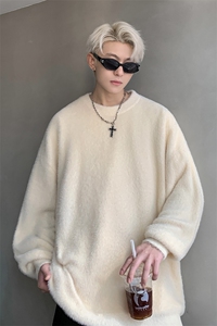 彷貂毛圆领针织衫毛衣男  CP15-特P45图片