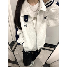 2025早春新款欧货女士连帽卫衣秋冬季韩系慵懒风开衫外套，女装短外套，星座506A