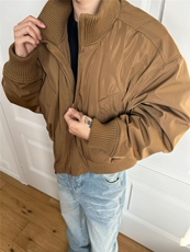 MF06-特P90美式高街立领棒球棉服飞行夹克棉衣短款外套男，男装夹克，电商B327