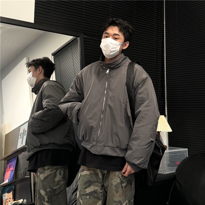模特图 哈灵顿棉服MY640 M-2XL P115图片